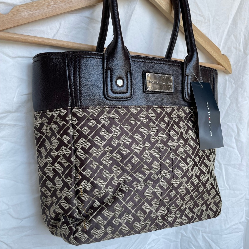New Tommy Hilfiger Brown and Tan Women's Bag
